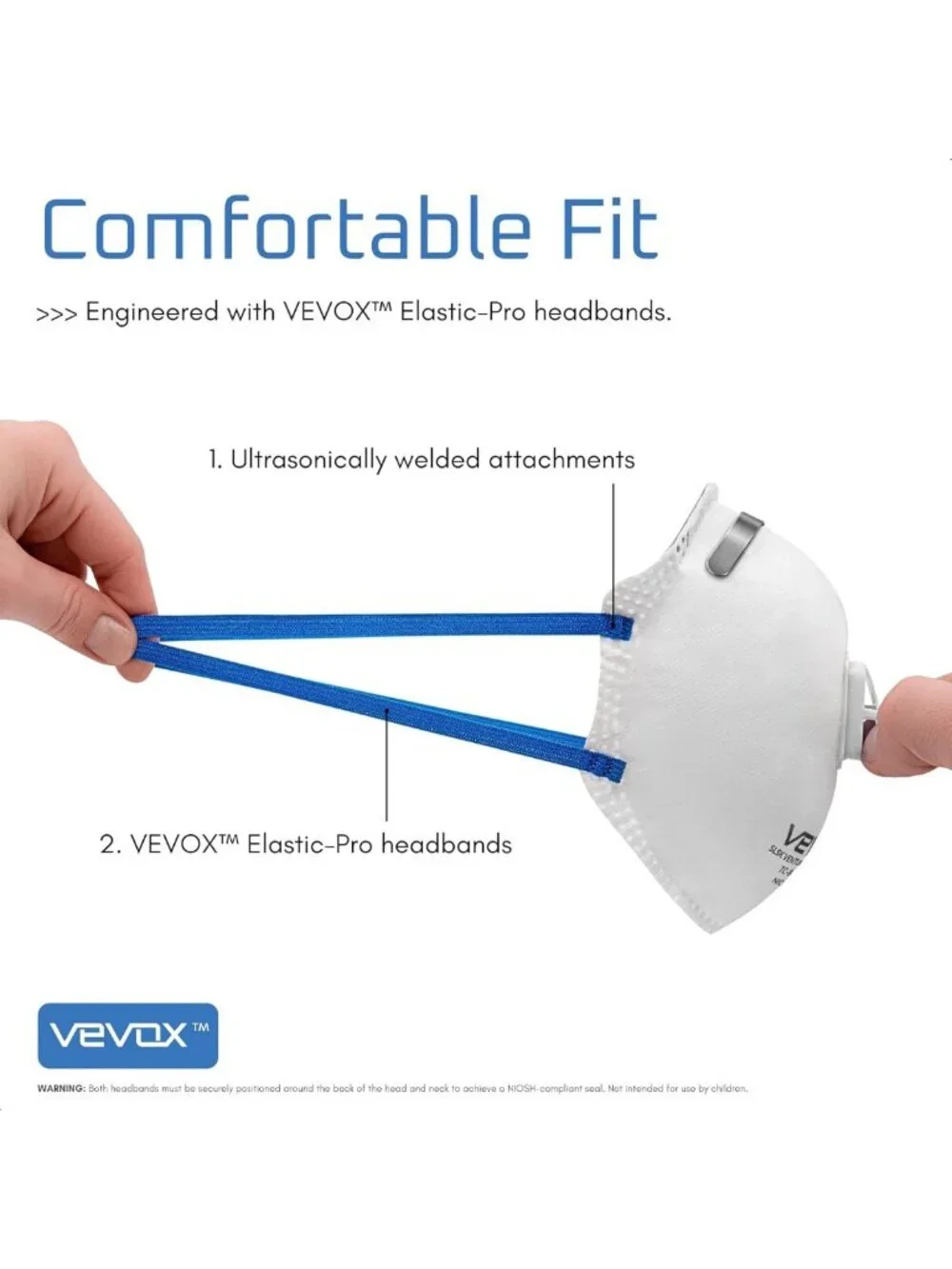 N95 Respirator Mask - NIOSH Approved, Valved, Comfort Seal - 10 or 20 Pack